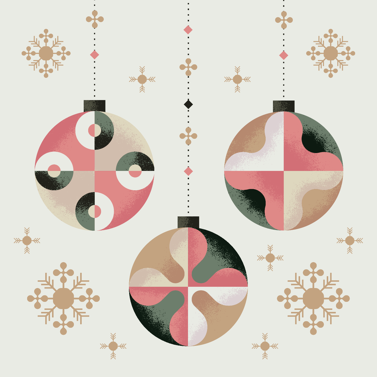 Holiday Illustration as part of a Content Strategy by Phidev
